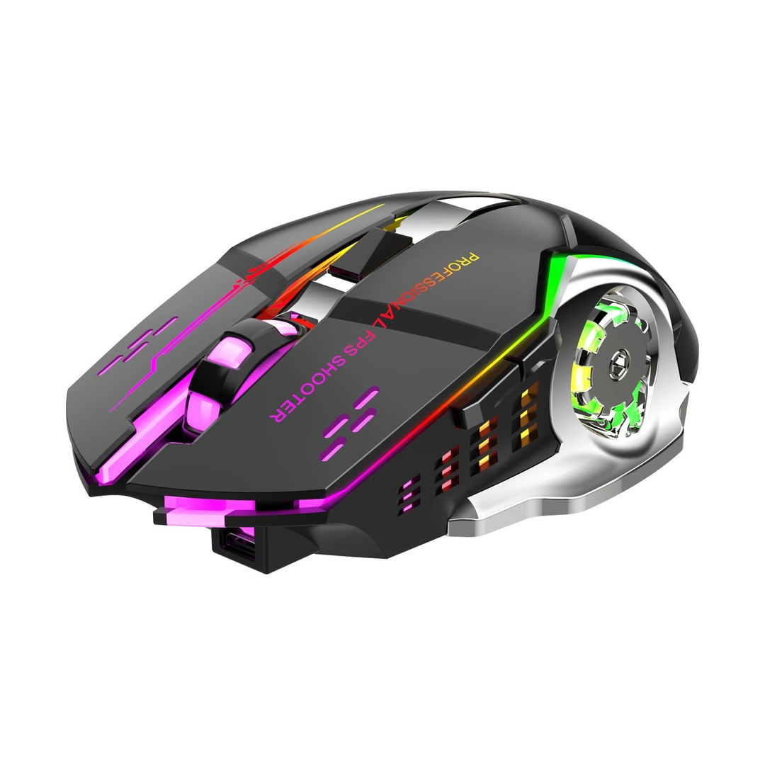 Wireless Bluetooth Mouse (BT 5.3 + 2.4GHz) | Rechargeable | RGB Lights | 6 Buttons | Connect Upto 3 Devices | Ergonomic & Silent Click | for Laptop, PC, Smartphone, Tablet 1