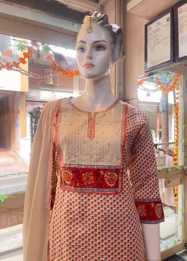 Pure Cotton Simple Kurti Sets For Women
