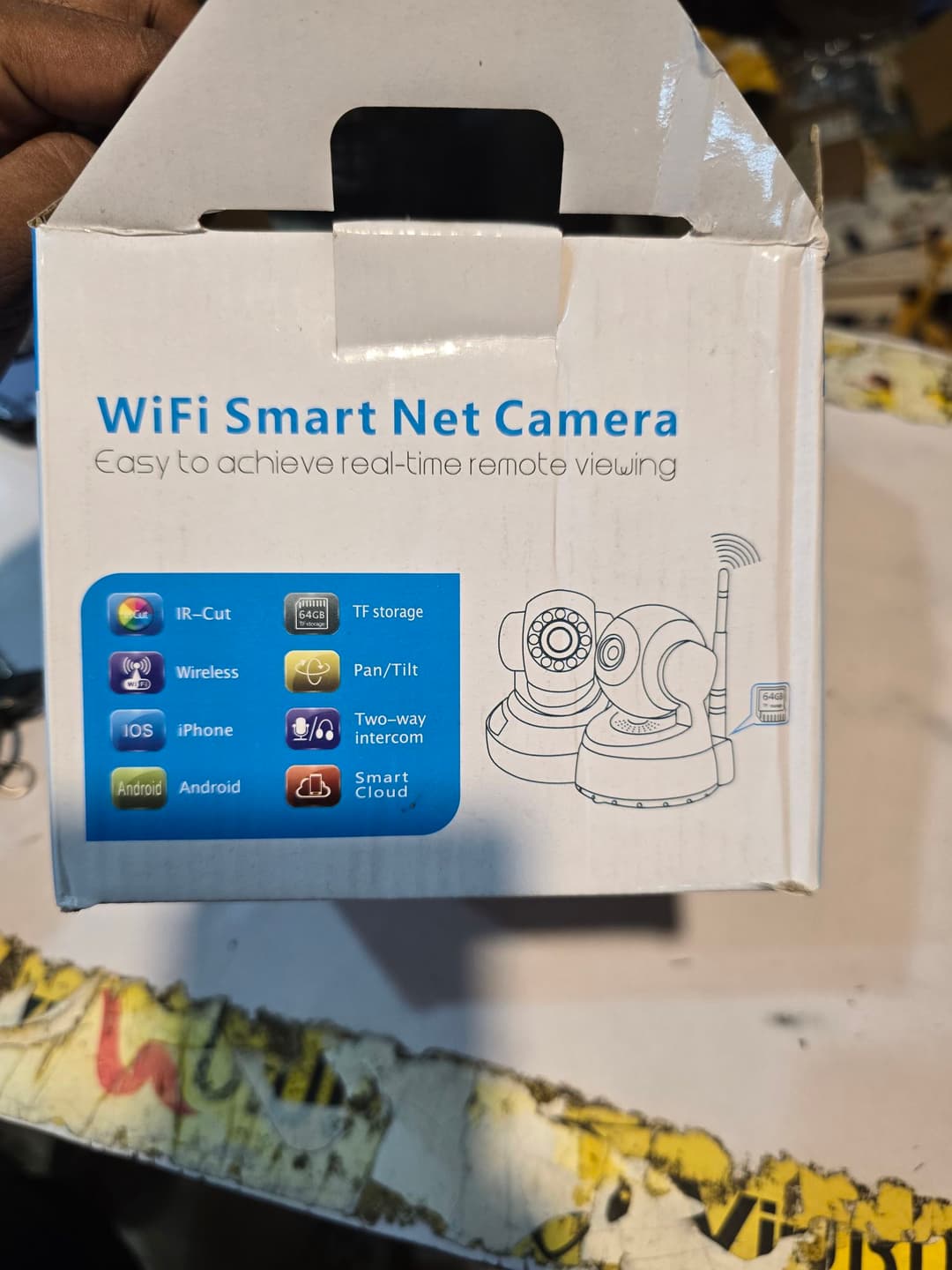 Double Antenna Auto- Rotating Night Vision Mobile HD CCTV Wifi Camera 720P Security Camera (NO GB, 1 Channel) 6