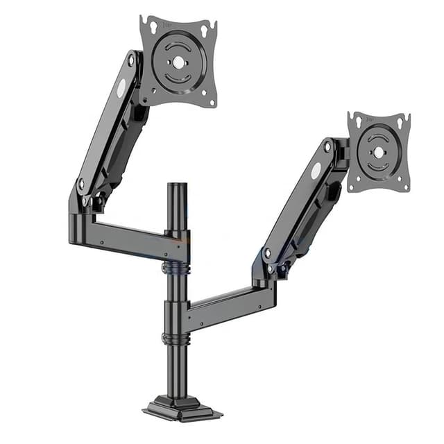 Zeno MH10D Double Arm Extended Heavy Metal Monitor Stand - 17 to 35 Inches
