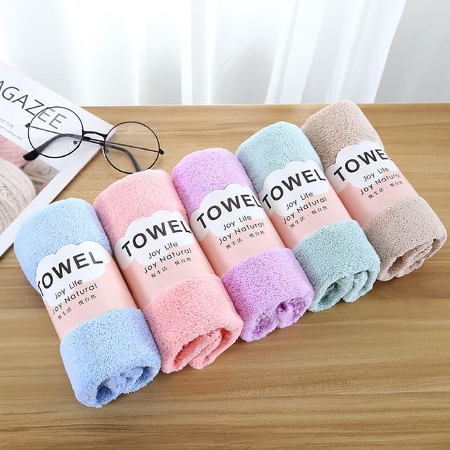 Pack Of 2 Coral Velvet Soft Face Hand Towel