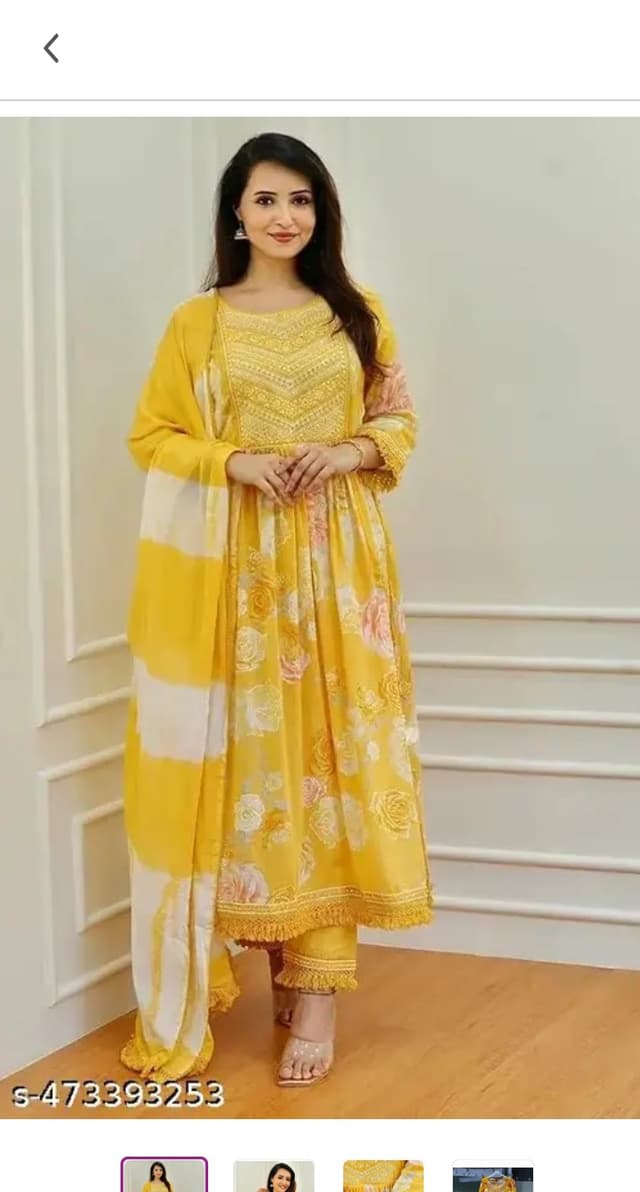 Anarkali Kurti Palzo Duppata Set