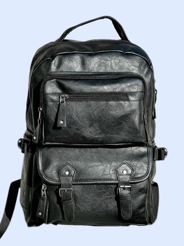 Large Capacity Casual PU Leather Backpack for Men | Student Backpack | Travel Bags for Men |