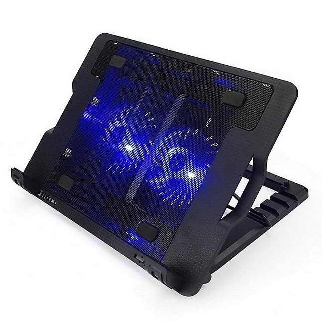 ErgoStand Dual / Double Fan Cooler Notebook Stand and Laptop Cooling Pad For 9'' inch to 17'' inch 1