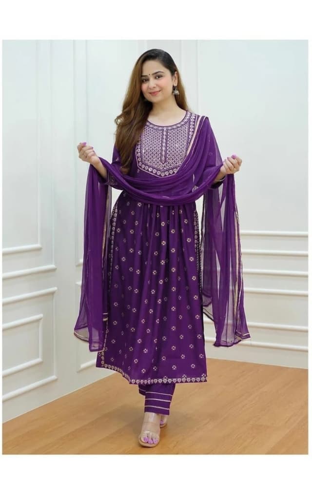 Gaun Dupata Plazo Set