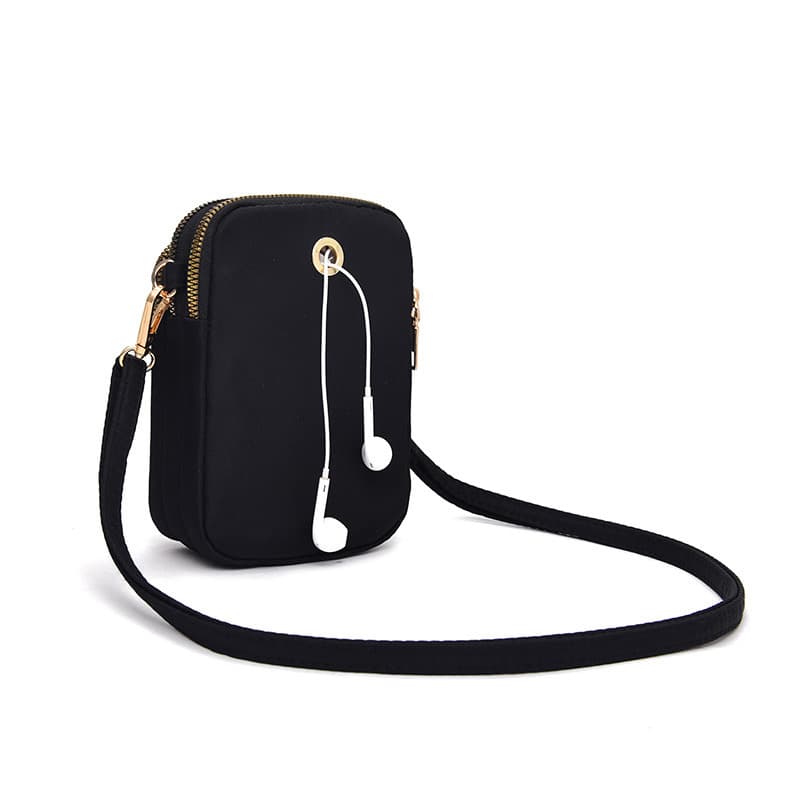 Fashion Solid Nylon Cloth Bag Crossbody Bag Mini Flag Bag Famous Design Women Small Shoulder Handbag Coin Purse