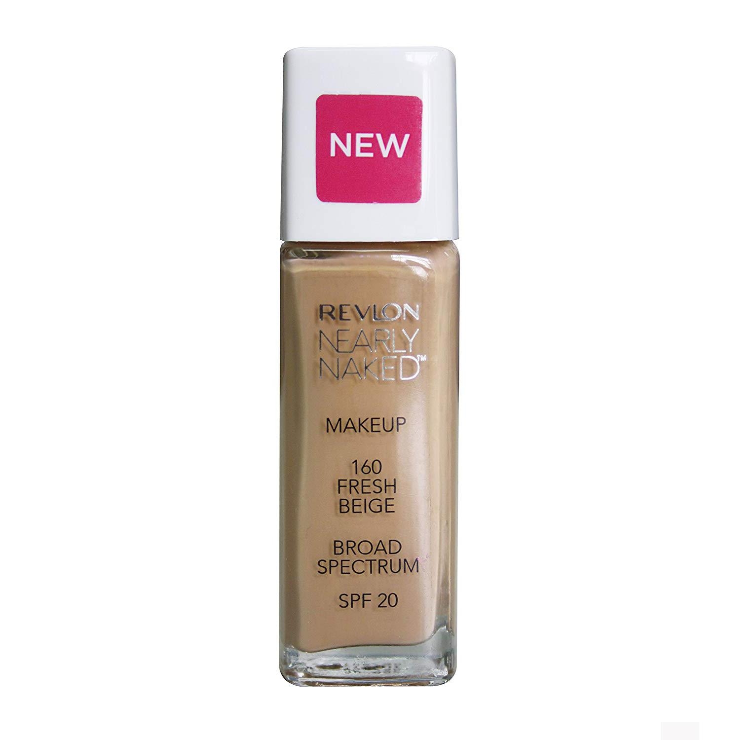 REVL0N Nearly Naked Make-Up SPF20 Foundation - 160 Fresh Beige (30g) 1