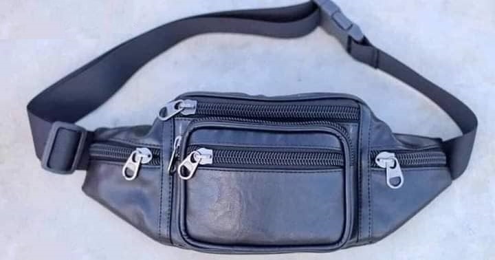 Vintage Waist Bag Unisex PU Leather Chain Belt Bag Waist Pack Travel Belt Wallets Fanny Bags 1