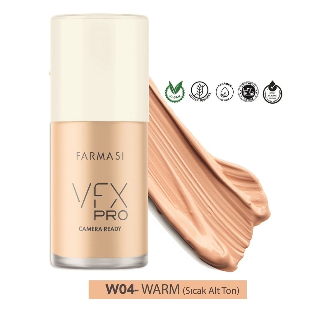 FARMASl VFX Pro Camera Ready Foundation - W04 (30ml)