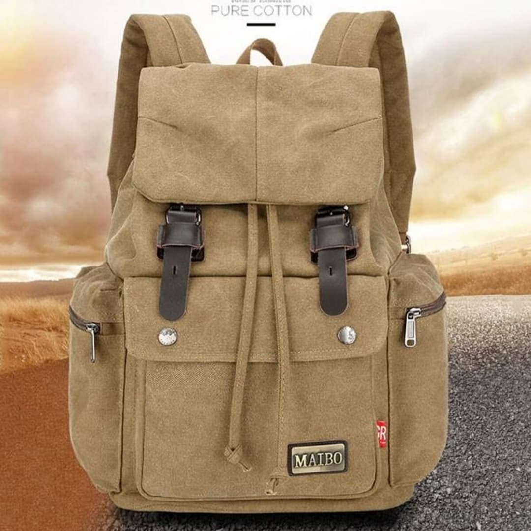 Maibo Leisure School Camping Student Rucksack Unisex Travel Bag Large Canvas Backpack - Bags For Boys And Girls 3