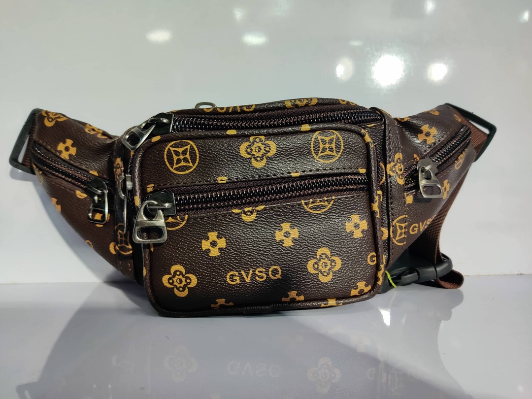 Vintage Waist Bag Unisex PU Leather Chain Belt Bag Waist Pack Travel Belt Wallets Fanny Bags 3