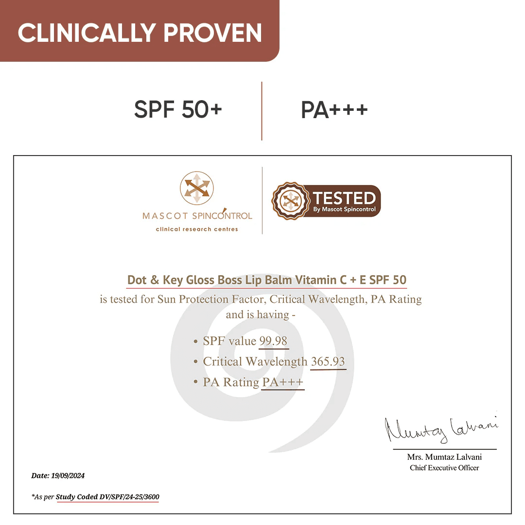 Dot & Key Vitamin C + E Lip Balm with SPF 50 | COCOA MINT 12g 2