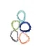 Set Of 5 Different Color Moss Silk Skinny Scrunchies 5