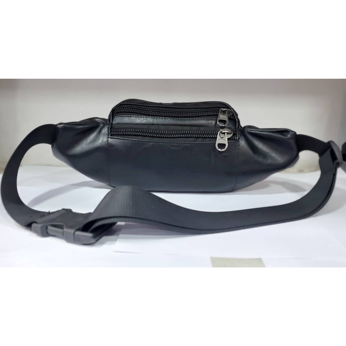 Vintage Waist Bag Unisex PU Leather Chain Belt Bag Waist Pack Travel Belt Wallets Fanny Bags 5