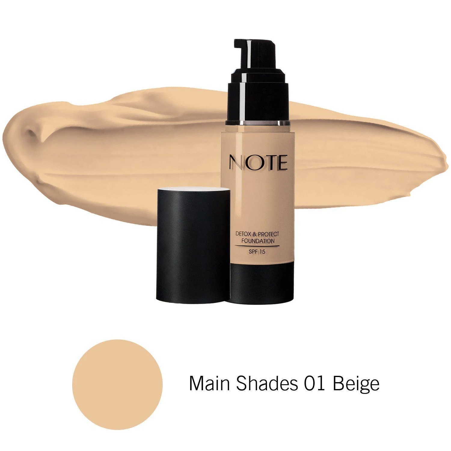 Note Mattifying Extreme Wear Foundation - 01 Beige (35 ml) 5