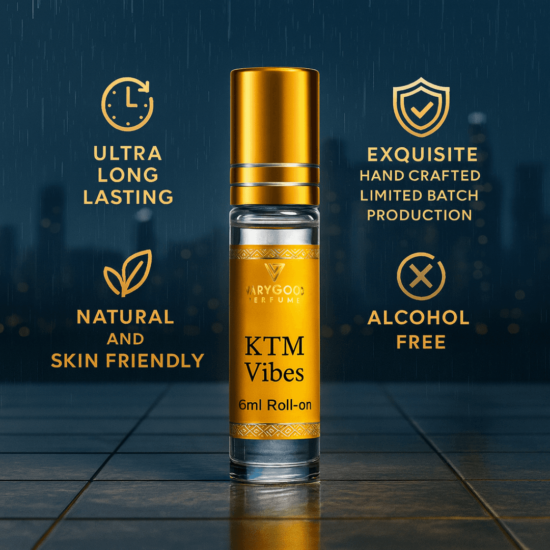 VaryGood Perfumes KTM Vibes Attar Roll-On 6ml | Fresh Fruity & Spicy Perfume Inspired by the Spirit of Kathmandu 2