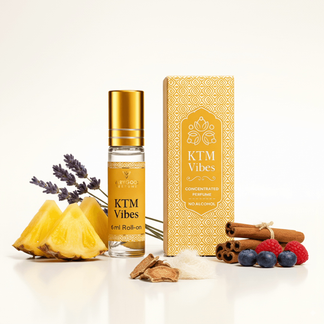 VaryGood Perfumes KTM Vibes Attar Roll-On 6ml | Fresh Fruity & Spicy Perfume Inspired by the Spirit of Kathmandu 1