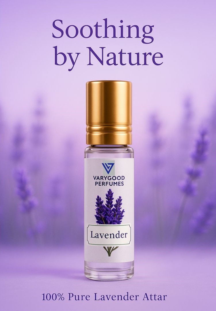 VaryGood Lavender Attar Roll On – 8ml Long Lasting Alcohol-Free Perfume for Men & Women | Natural Calming Floral Fragrance 4