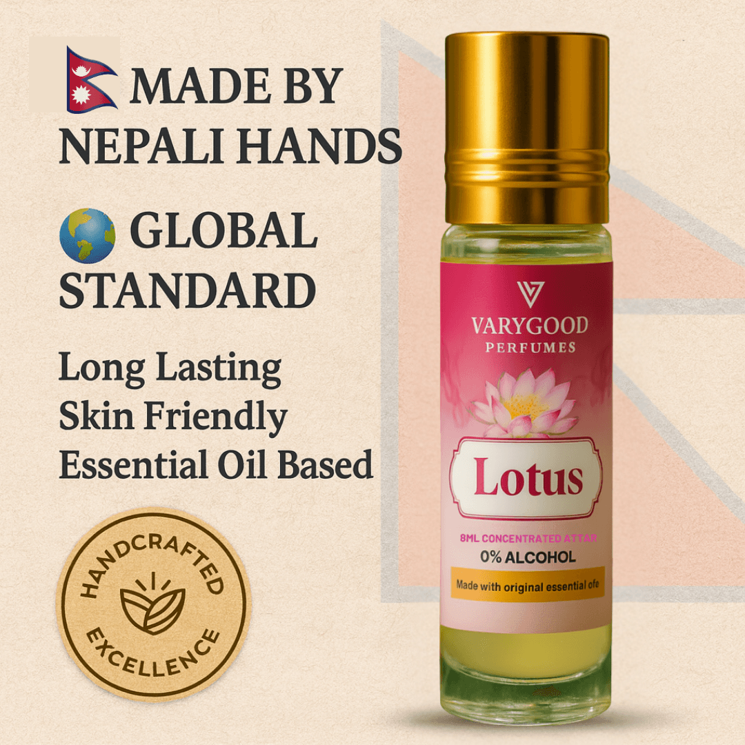 VaryGood Perfumes Lotus Concentrated Attar Roll-On 8ml – Timeless Alcohol-Free Perfume for Men & Women 3