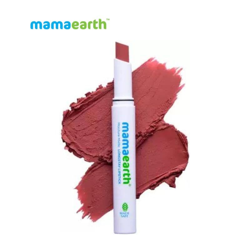 mamaearth Moisture Matte Long Stay Lipstick 01 Carnation Nude 1