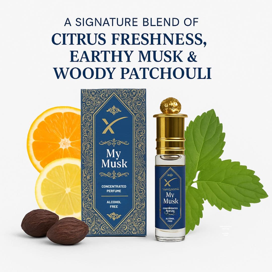 Mount Of Xcel My Musk Attar Long Lasting Concentrated Perfume Roll on 6ml 1