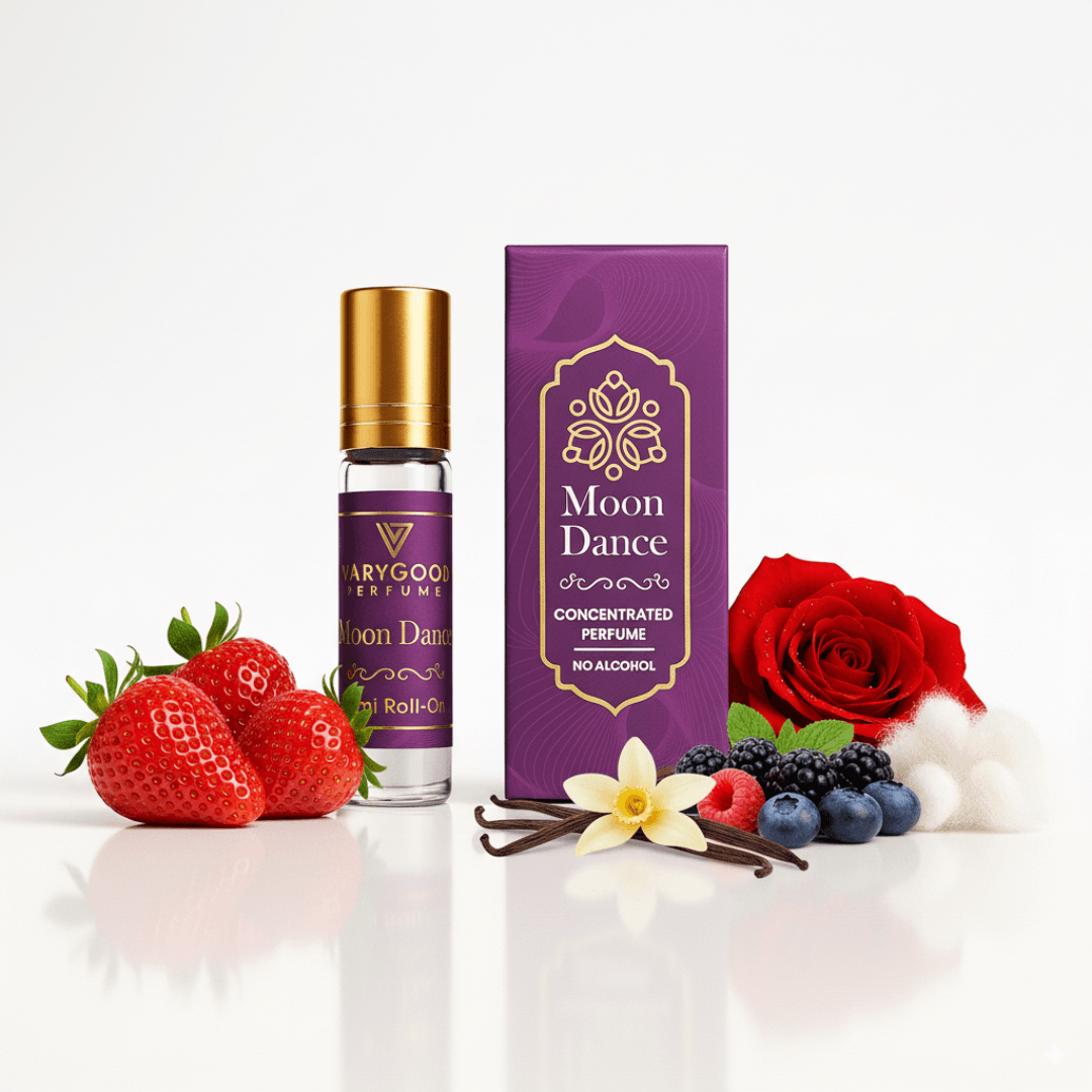VaryGood Perfumes Moon Dance Attar Roll-On 6ml | Elegant Floral & Woody Perfume Inspired by the Night 1