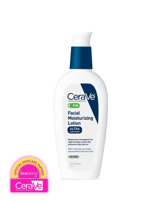 Cerave facial Moisturizing Lotion PM(89ml), Facial Moisturizer, Night Cream, Hydrating Facial Cream, Daily Hydrating Lotion, CeraVe PM Face Lotion, Cera Ve Facial Lotion