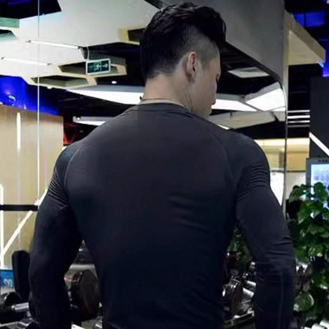 Cmfortable Inner Compression Round Neck Full Sleeve Sports T-Shirt For Men 2