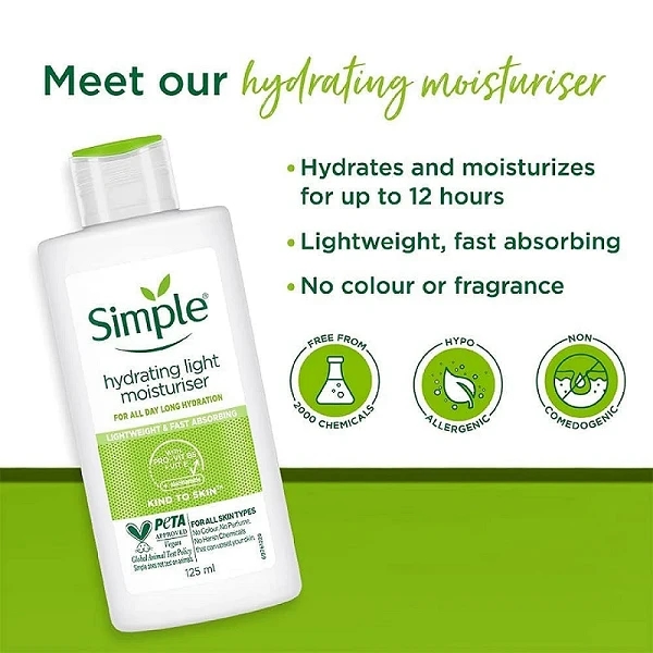 Simple Kind To Skin Hydrating Light Moisturiser 125 ml by Simple 2