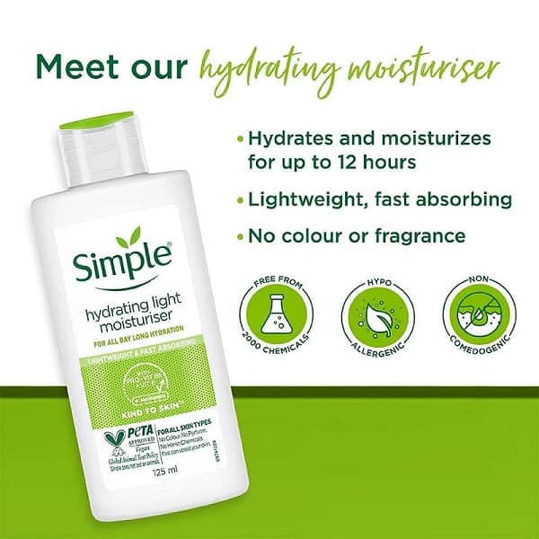 Simple Kind To Skin Hydrating Light Moisturiser 125 ml by Simple 1