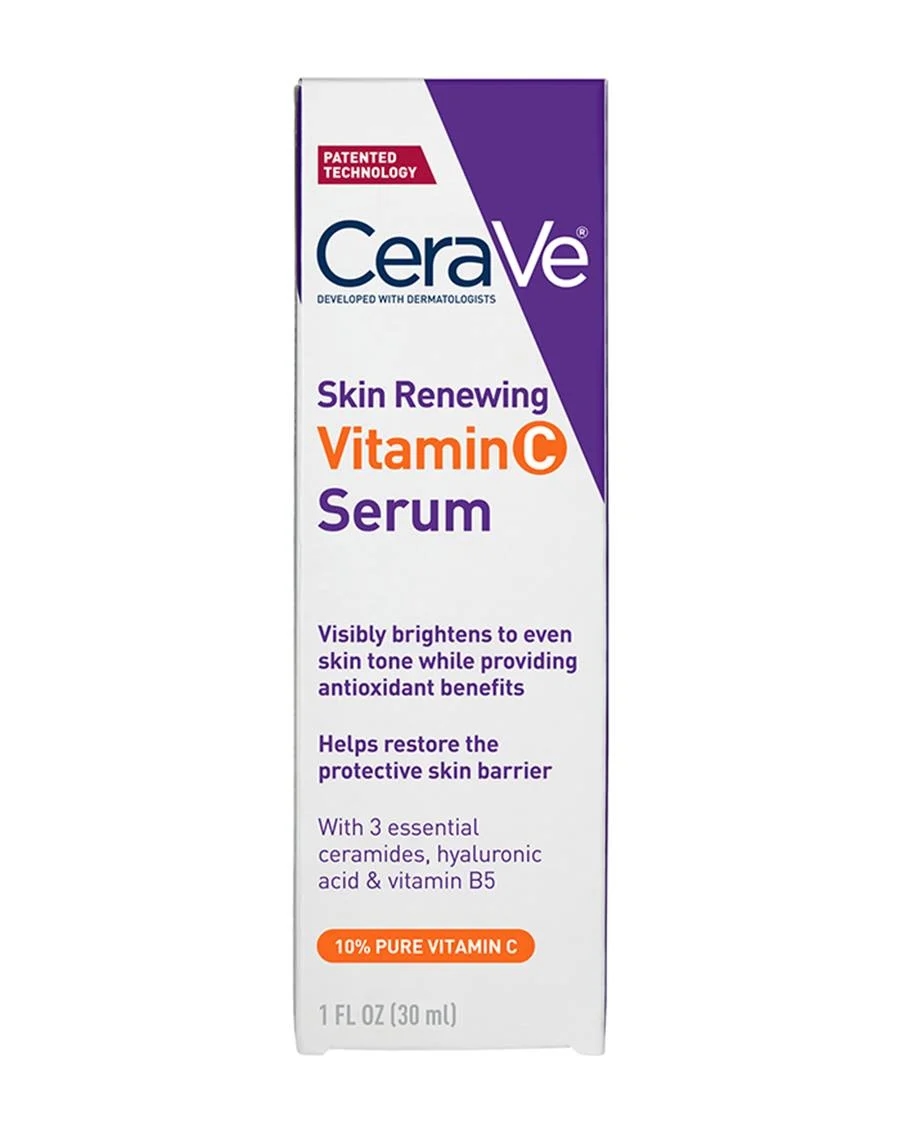 CeraVe Vitamin C Serum With Hyaluronic Acid , Cera Ve Skin Brightening Serum For Face with 10% Pure Vitamin C 30 ML 3