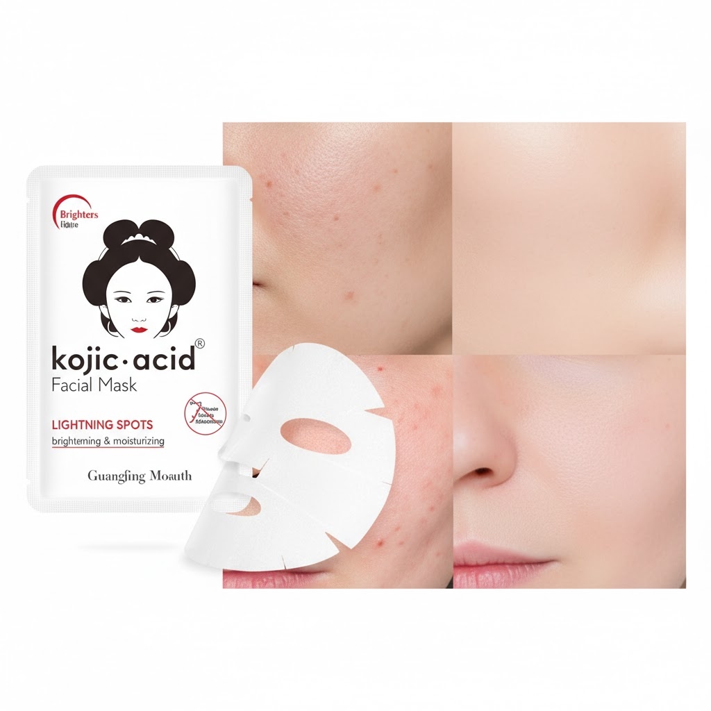 Kojic Acid Facial Masks Beauty Sheet Brighten Lightens Spots sheet Mask 3