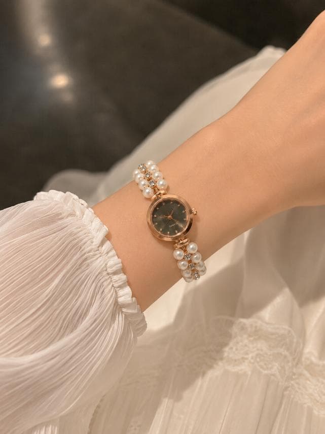 Fashion Pearl Watch for Girls | Adjustable Elegant Bracelet Watch 4
