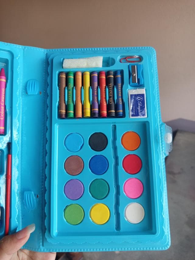 42 Pcs Color Box Collection Set for Kids - Multi-Color Art & Craft Stationery Kit 4