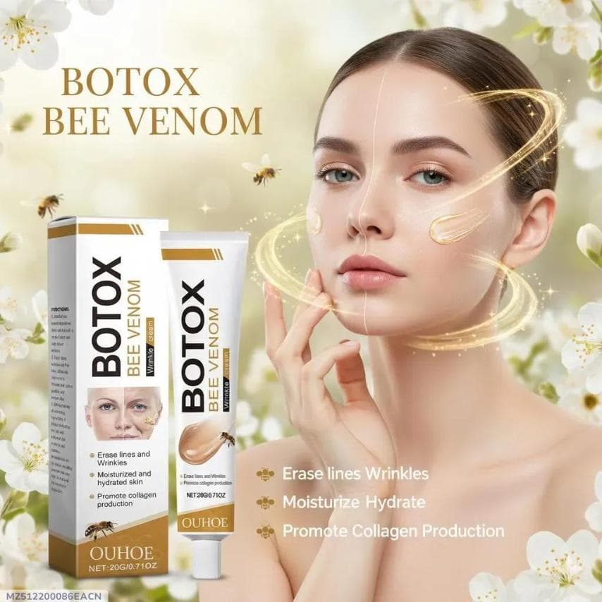 Botox Cream Bee Venom Wrinkle Cream, Bee Venom Skin Treatment Cream, Anti-Wrinkle Firming