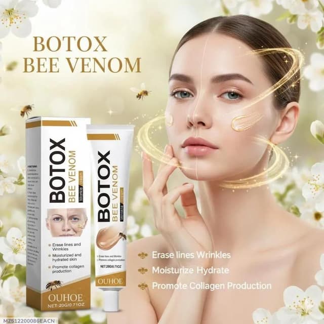 Botox Cream Bee Venom Wrinkle Cream, Bee Venom Skin Treatment Cream, Anti-Wrinkle Firming