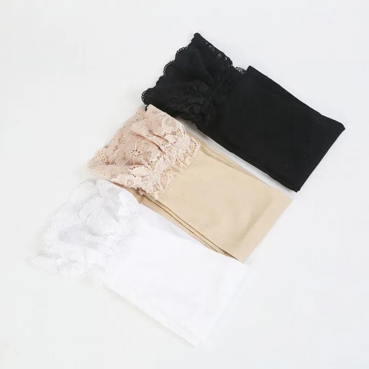 Summer Yarn Arm Sleeve Long Cute Dot Lace Mesh Fingerless Gloves Sun Protection Arm Sleeve Sunscreen Cycling Accessories 4