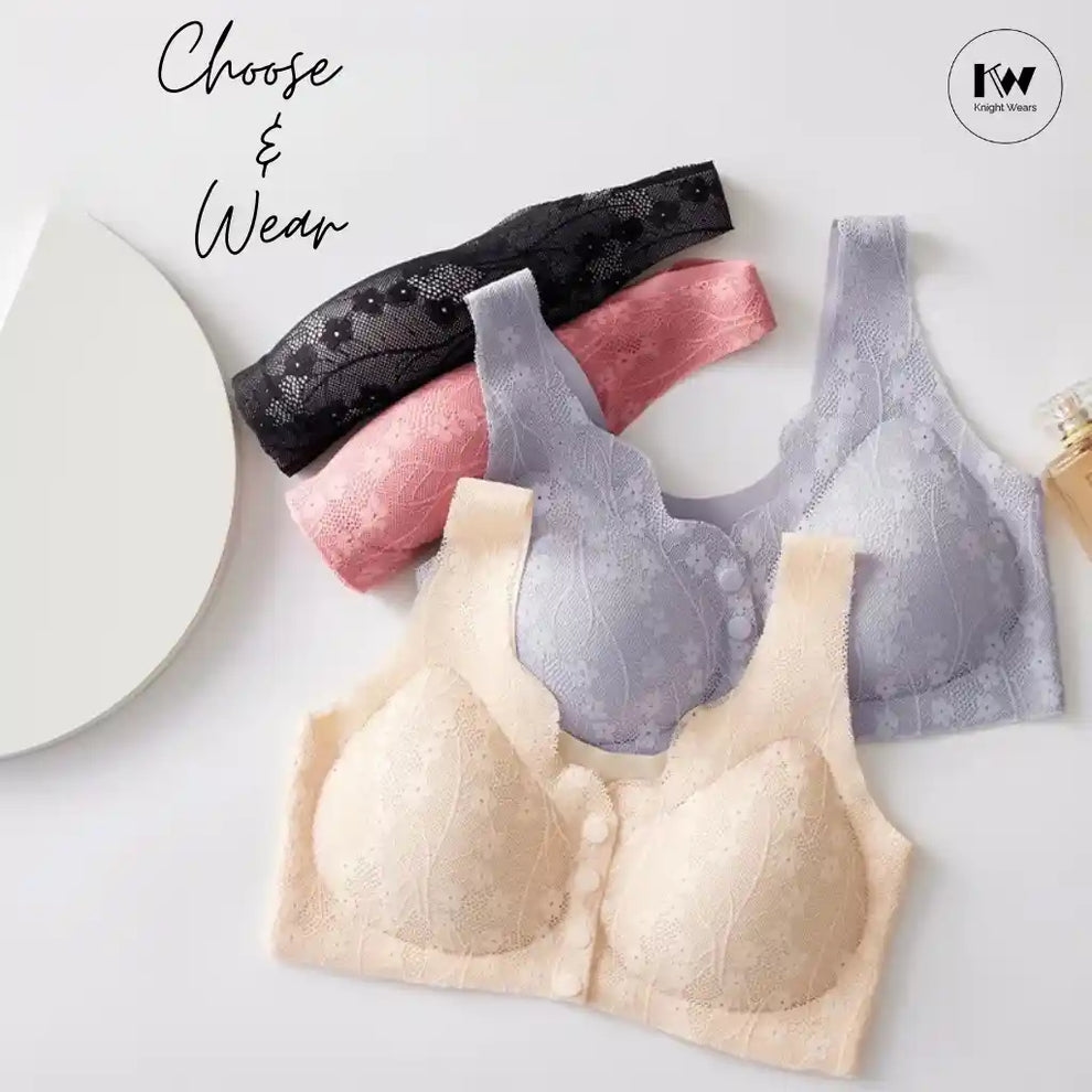 Non-Wired Front Open Maternity Nursing Feeding Bra for Women Post Pregnancy Easy to Breastfeed Maternity Bra 8