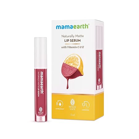 mamaearth vitamin c lip care kit Moisture Therapy Balm | Size: 15 gm Size Lip Balms Mamaearth Naturally Matte Lip Serum