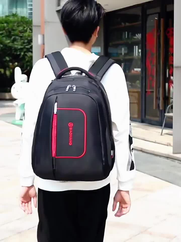 biaowang laptop backpack School & Bag – Warsak Imported Collection Black Biaowang Printed Backpack With